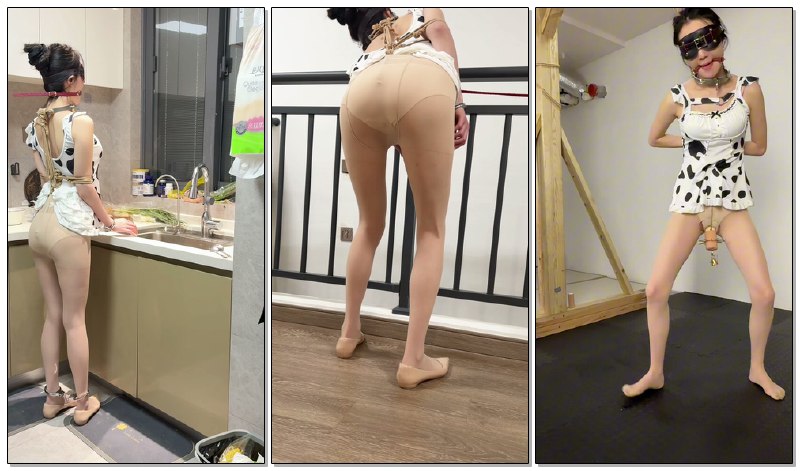 #眼眸出品 第九十四部 《全网独创半蹲惩罚器之女仆家政惩罚》（上集）下载地址