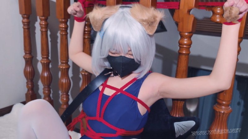 #BadCat【求表哥帮忙解决生理需求 第二集（大量日常对话）】【鸢一折纸 雌犬cos】【喵小妙 紧缚挣扎强高 股绳 皮带 驷马 TK 揉胸】