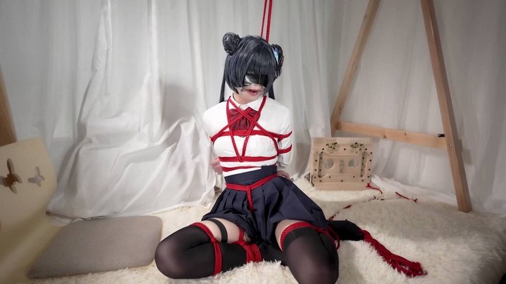 #人间牧场【拘束屋】第二季第三期上集，在麻绳拘束中被惩戒的妃咲，20分钟的拘束挣扎记录