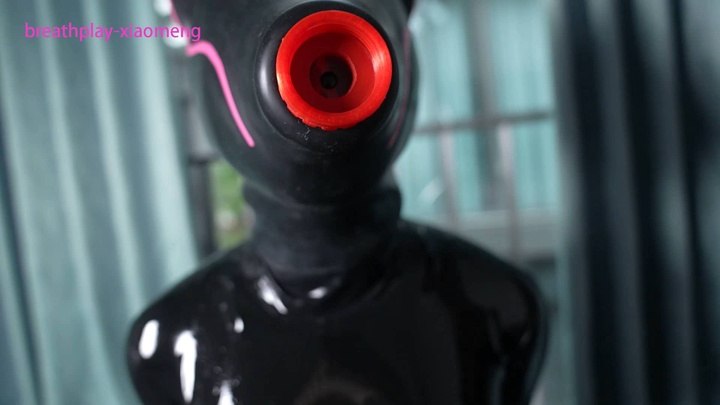 #小萌同学 狐狸头套各种呼吸控制，极限窒息，强制深喉，强制GC.mp4