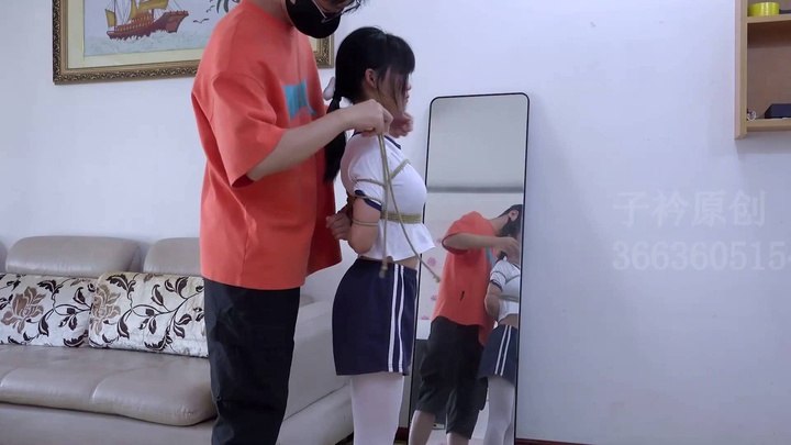 #子衿原创 定拍绾绾 白丝各种口枷 马具口球.mp4