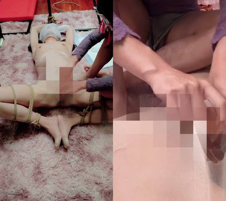 #妤妤cdsm 【马眼责】小男娘伪街惨遭变态跟踪，被尾随到家迷晕捆绑后原味丝袜堵嘴套头疯狂马眼棒调教&寸止龟责！.mp4